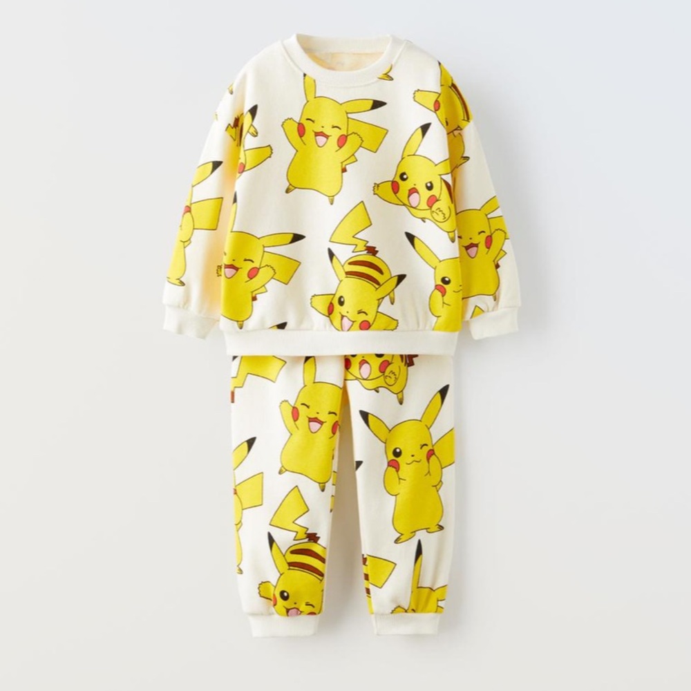 NWT Zara Pokémon plush sweatshirt and pants set